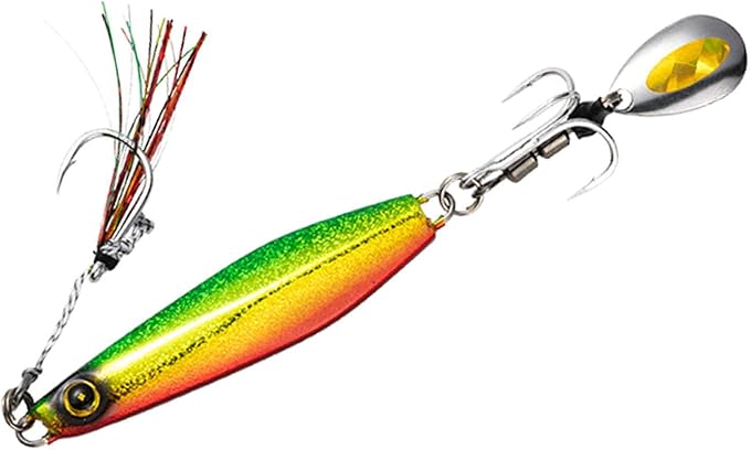ハヤブサから発売しているジャックアイマキマキの商品画像。ブレード付きでただ巻きからのフォールだけで魚にアピールできる優れたアイテム