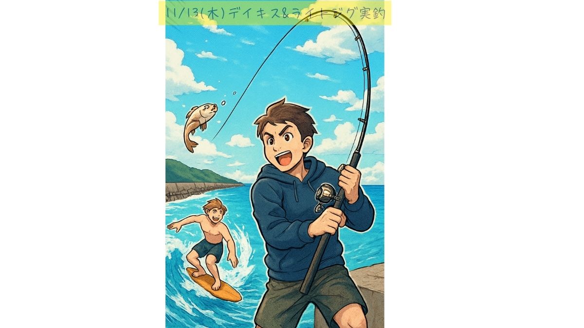 2025/11/13木の新潟県中越エリア、寺泊サーフメタルジグ実釣のブログサムネイル画像