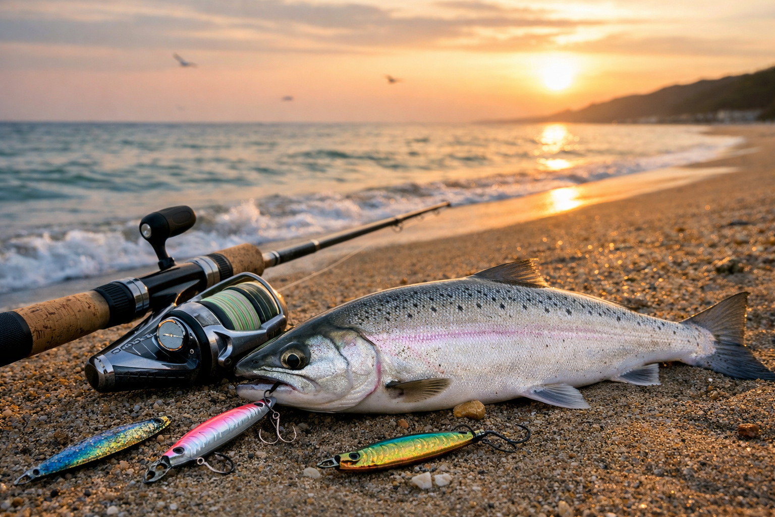 新潟サーフ】4月下旬〜5月が旬！春のサクラマスを陸っぱりから狙う完全攻略ガイド🌸🎣