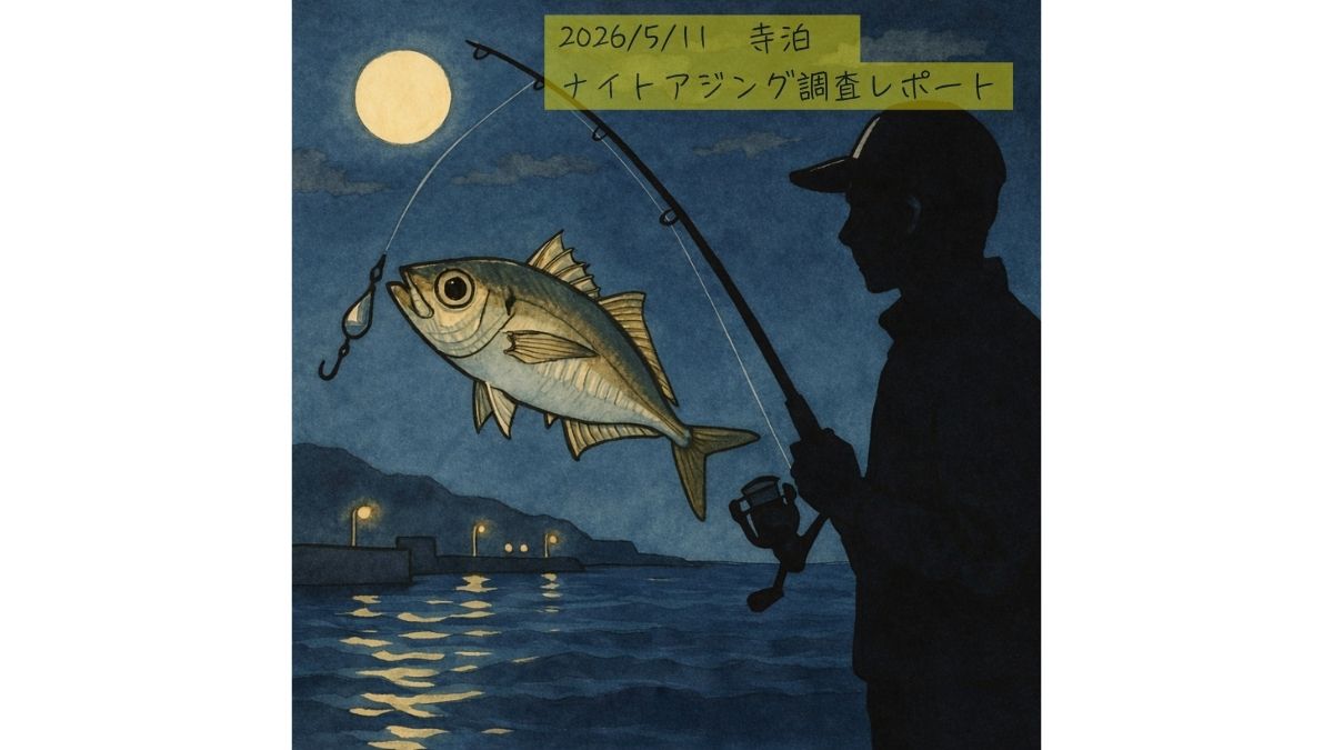 5月11日（月）、新潟県寺泊にてアジングのナイトゲーム