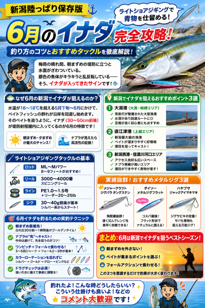 2026.新潟オカッパリイナダ攻略
