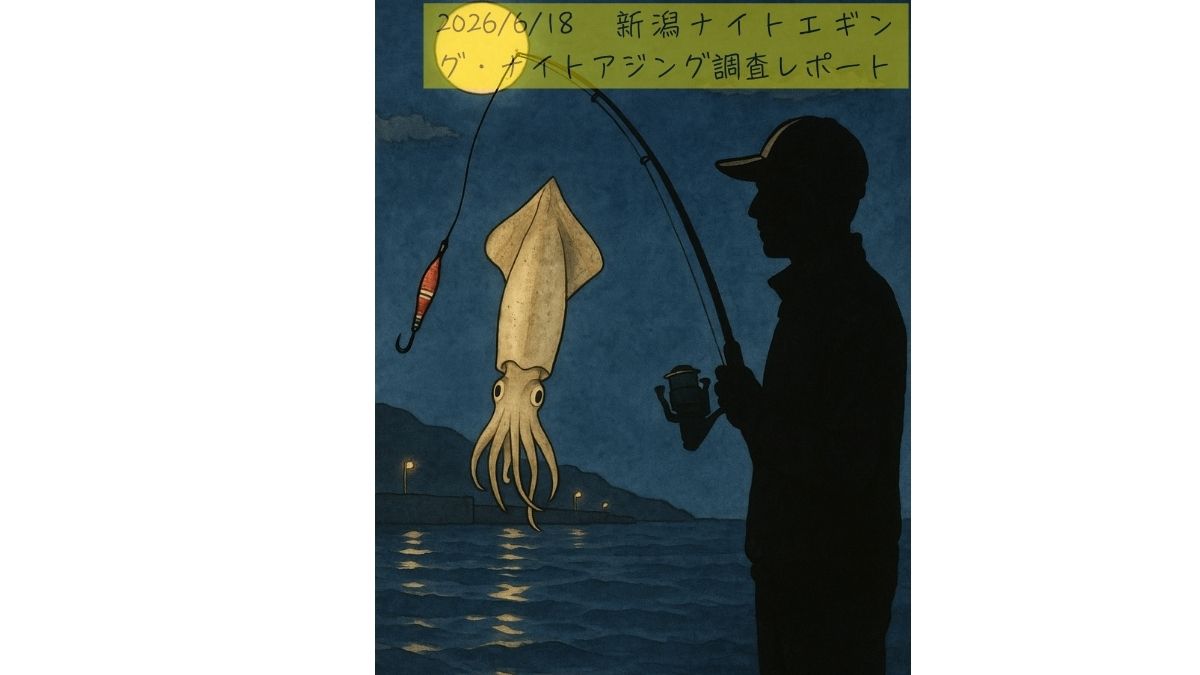ナイトアジング寺泊釣行レポートのアイキャッチ画像