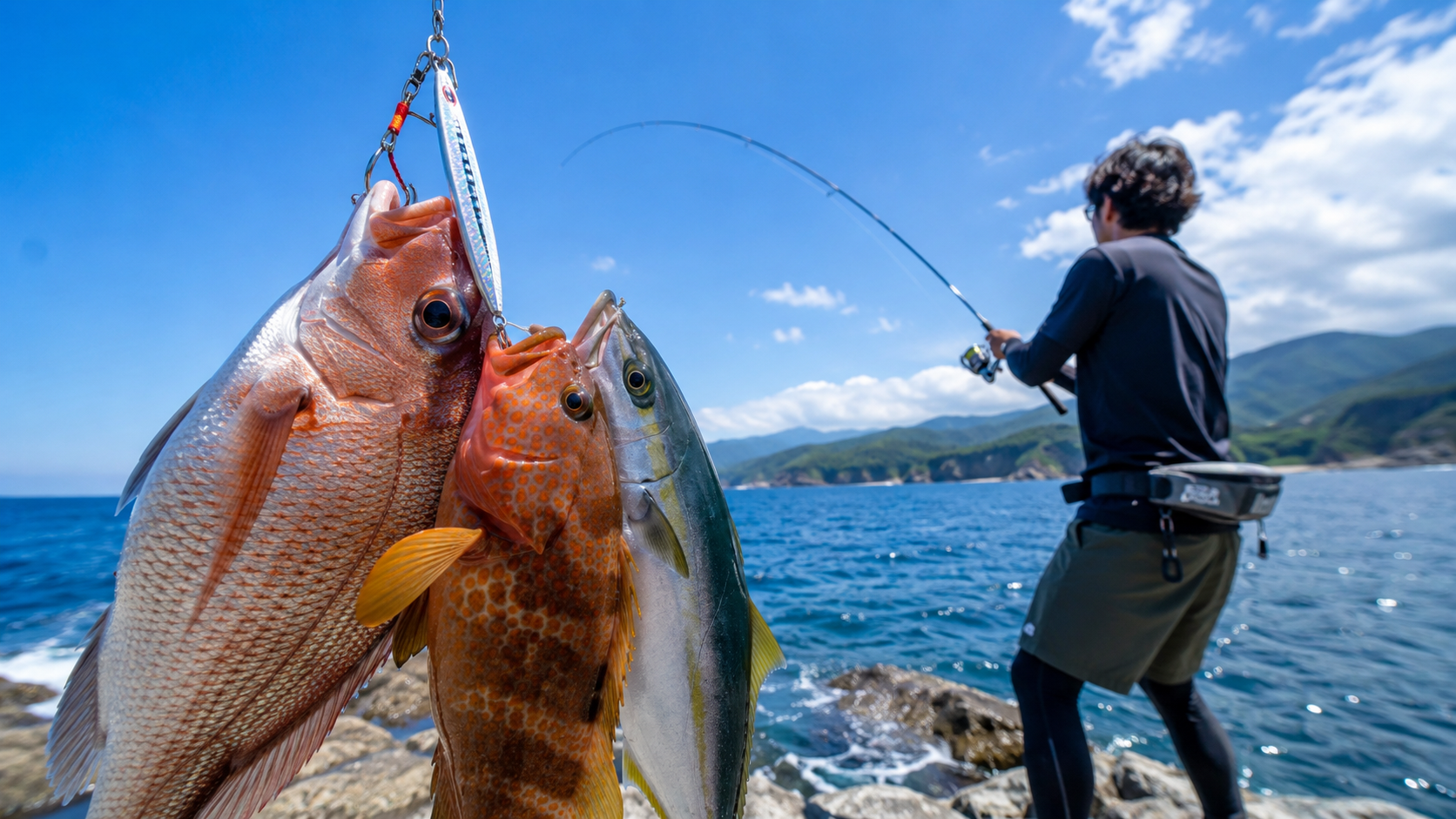 【新潟陸っぱり保存版】夏のショアSLJ入門！マダイ・根魚・青物を1タックルで狙う完全ガイド🎣【2026年版】