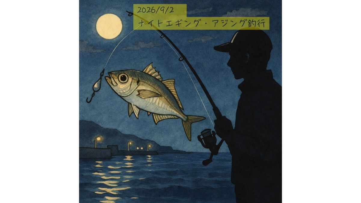 【新潟・寺泊】9/2ナイトエギング＆アジング釣行レポート｜荒天前の一夜は魚影ゼロ
