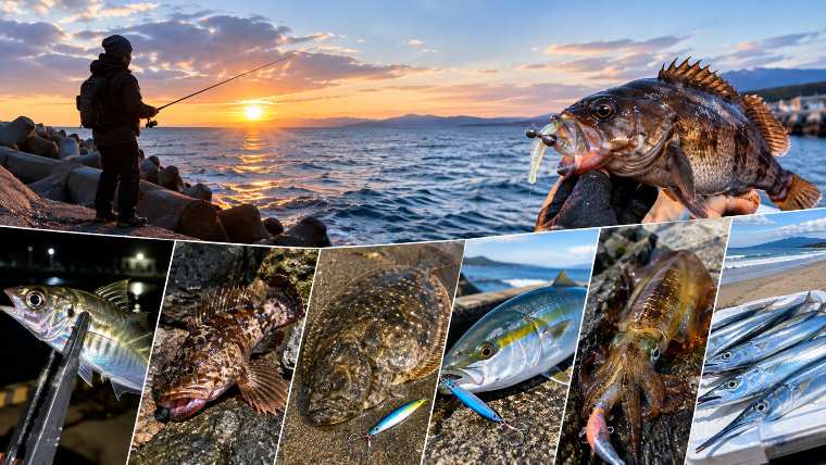 新潟の11月に釣れる魚とおすすめの釣りもの（晩秋〜初冬の陸っぱり）
